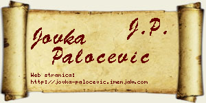 Jovka Paločević vizit kartica